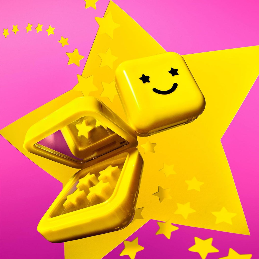 Hydro-Star Pimple Patches + Big Yellow Compact, Clinically Proven Spot Shrinking in 6 Hours, Absorb Fluid and Reduce Redness, Hydrocolloid, Vegan and Cruelty-Free Skincare (32 Count)