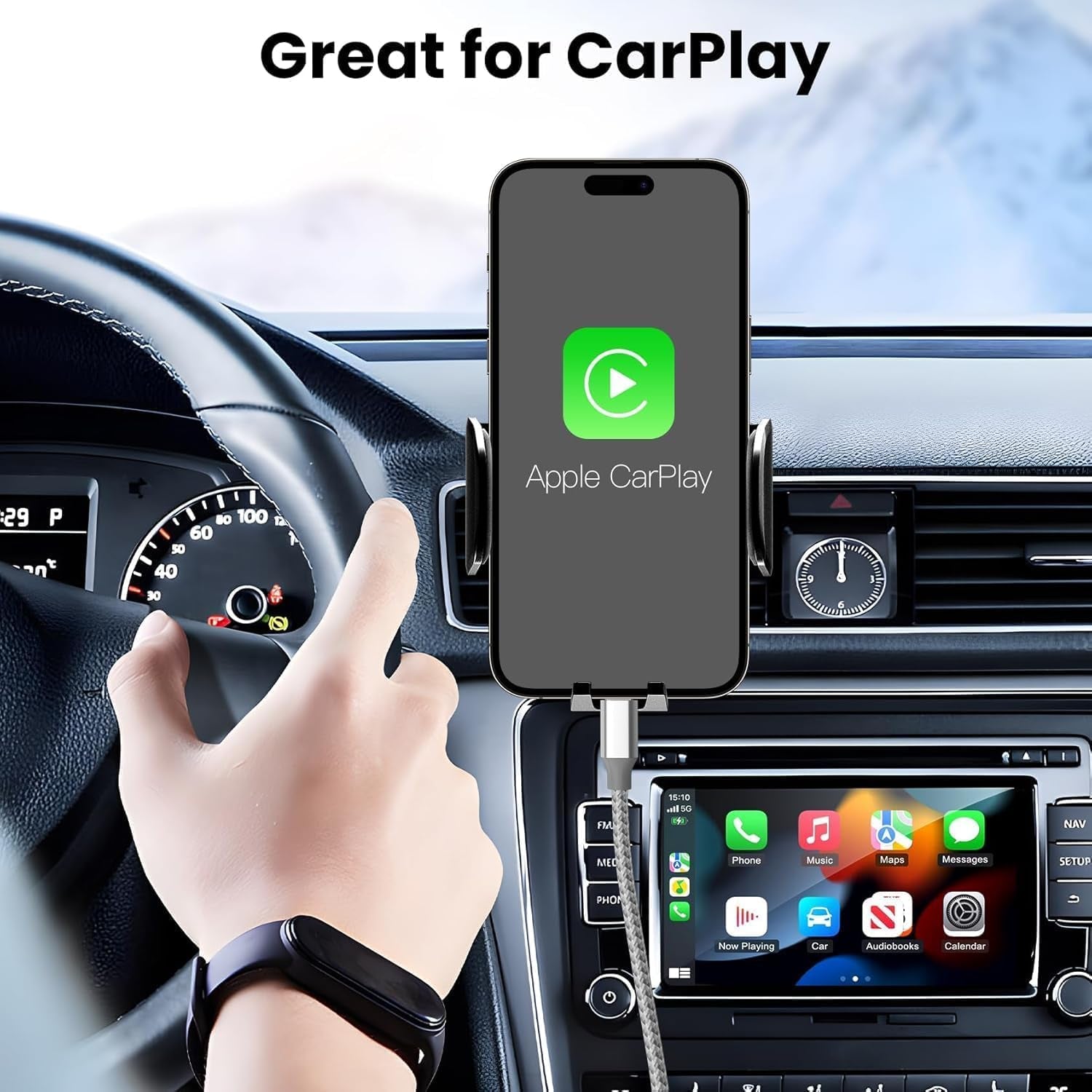 USB C Cable，3 Pack 10FT 60W Fast Charging USB C to USB C Cable, Durable Type C Charger Cable for Iphone 17/16/15/Ipad Macbook Carplay and More-Grey White