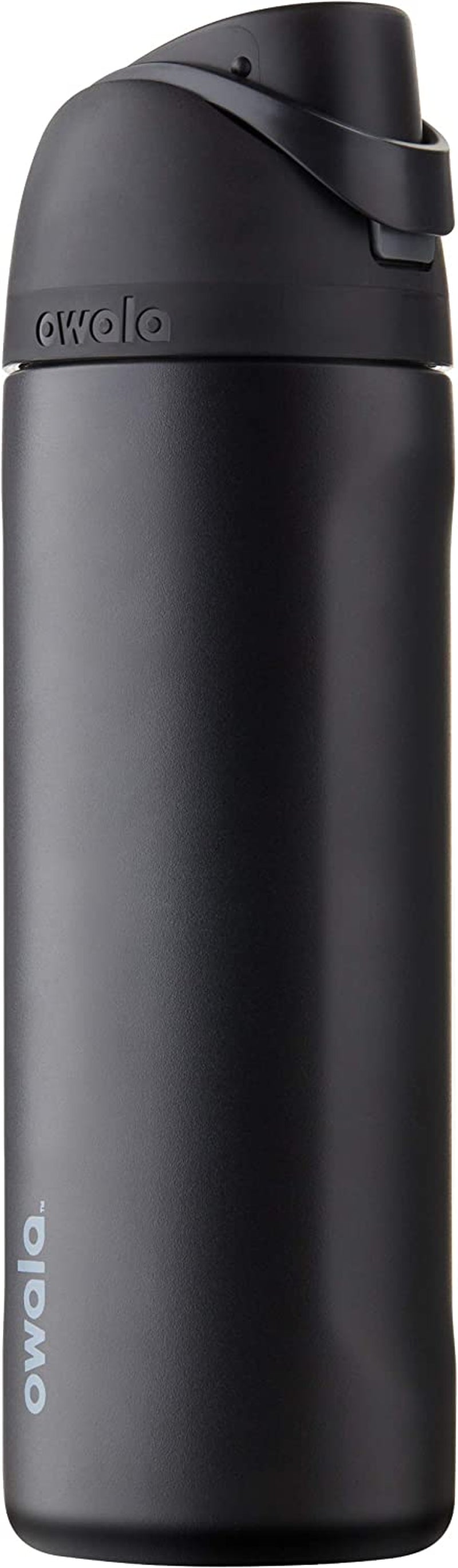 Owala Freesip Insulated Stainless Steel Water Bottle with Straw, Bpa-Free Sports Water Bottle, Great for Travel, 24 Oz, Very, Very Dark