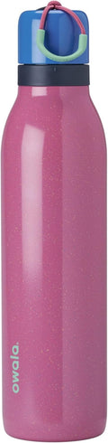 Owala Freesip Twist Insulated Stainless Steel Water Bottle with Straw for Sports and Travel, Bpa-Free, 24-Oz, Bubble Gum