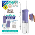 Compact Water Dental Flosser, Portable Travel Size Oral Irrigator Flosser with Collapsible 180 Ml Tank, Smart Timer, 4 Flossing Modes, Tsa-Friendly - Lavender