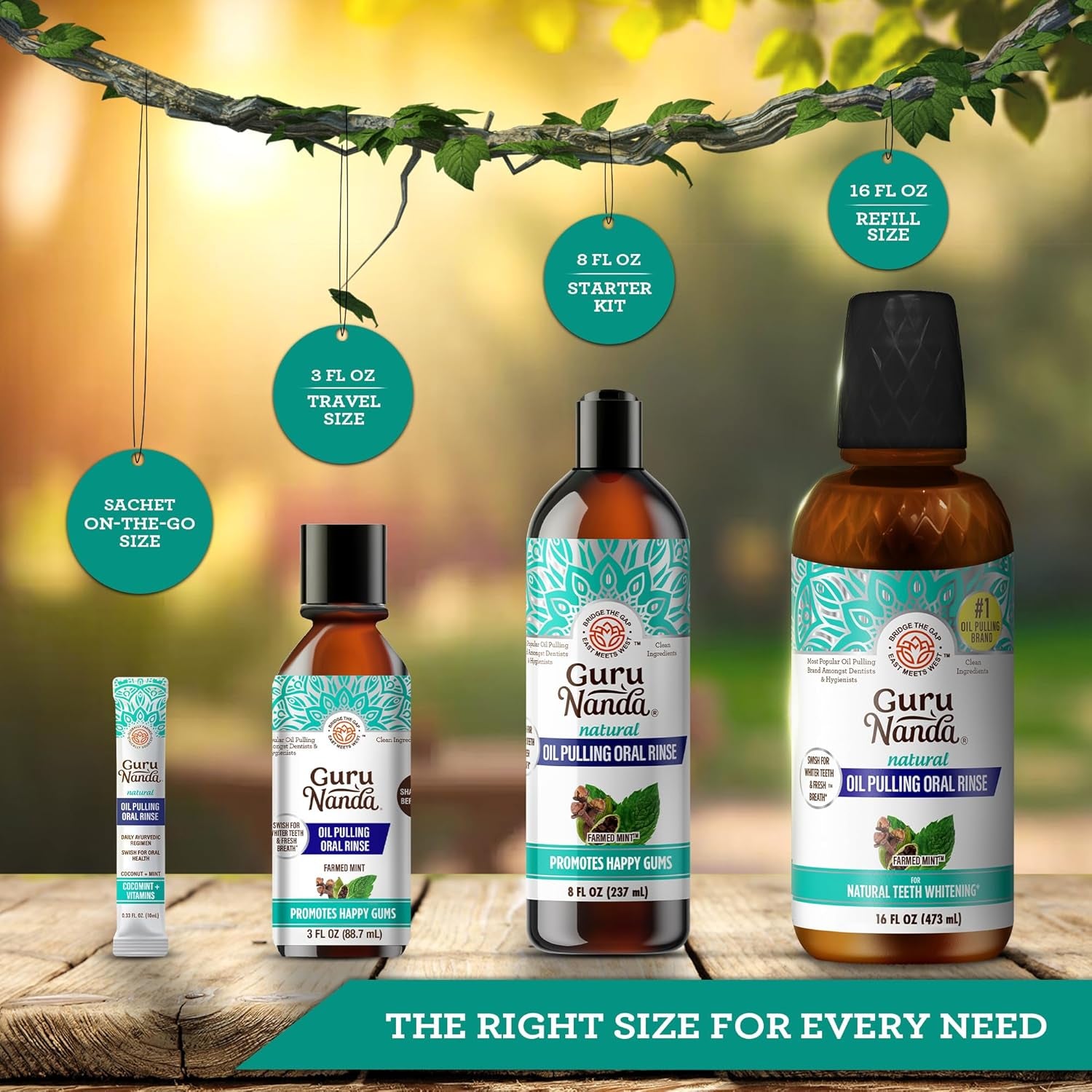 Cocomint Oil Pulling Mouthwash for Complete Oral Hygiene, 7 Essential Oils & Vitamins for Happy Teeth & Gums & Fresh Breath, Alcohol-Free, 16 Oz