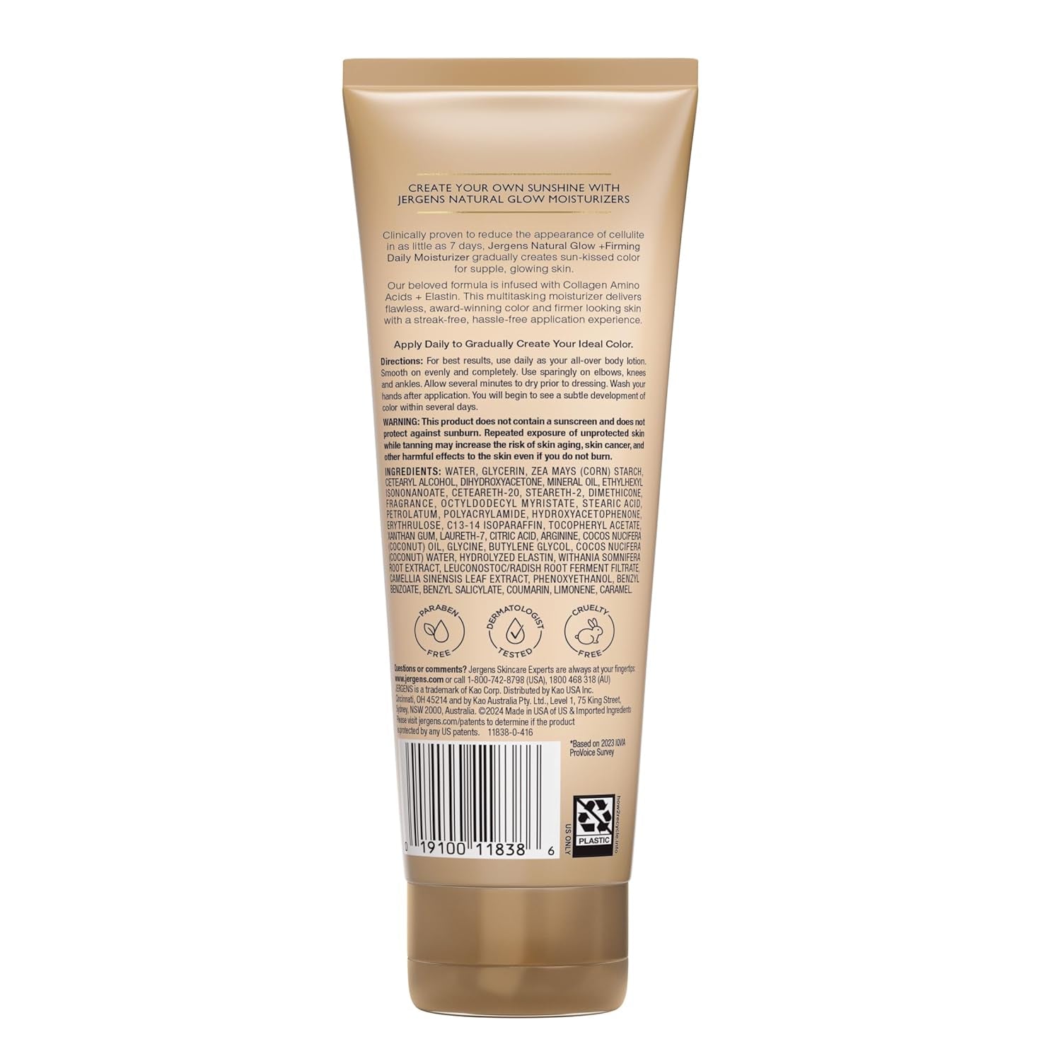 Natural Glow + Firming Daily Moisturizer Medium to Tan Skin Tones 7.5Oz