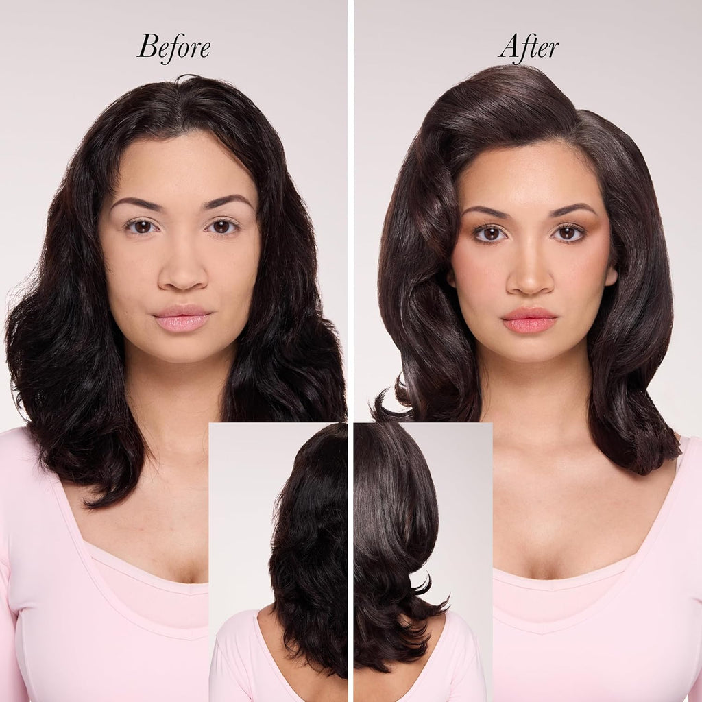Le Volume Elevé 65MM 2-In-1 Titanium Brush Dryer | Dry and Style | Unique Teardrop Shape Barrel | 3 Heat Settings | 360° Vented Airflow | Ionic Technology for Frizz-Free Styling (Blush)