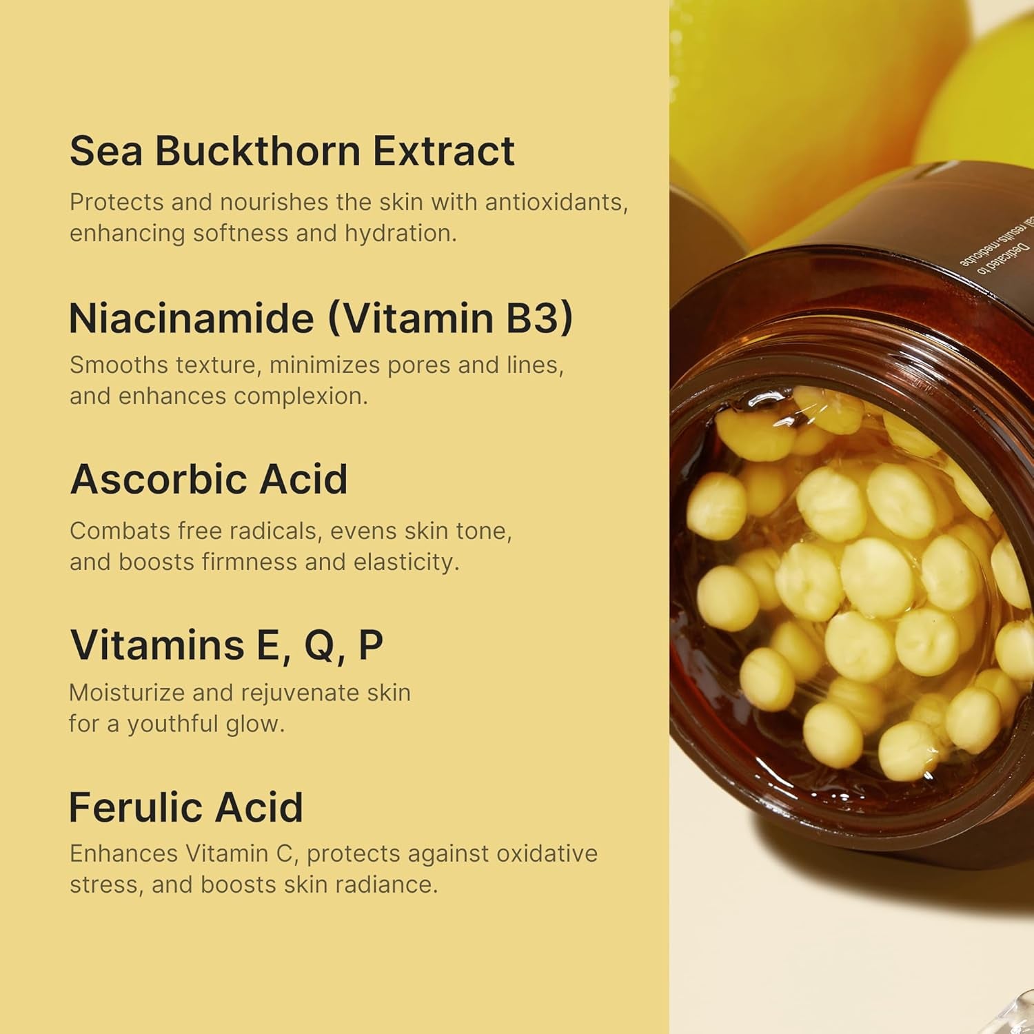 Capsule Cream with Deep Vitamin C | Liposome Vitamin C Golden Capsule for Radiance & Firm-Looking Skin | Hydrating Glow Gel Texture | Korean Skincare, 1.94 Oz
