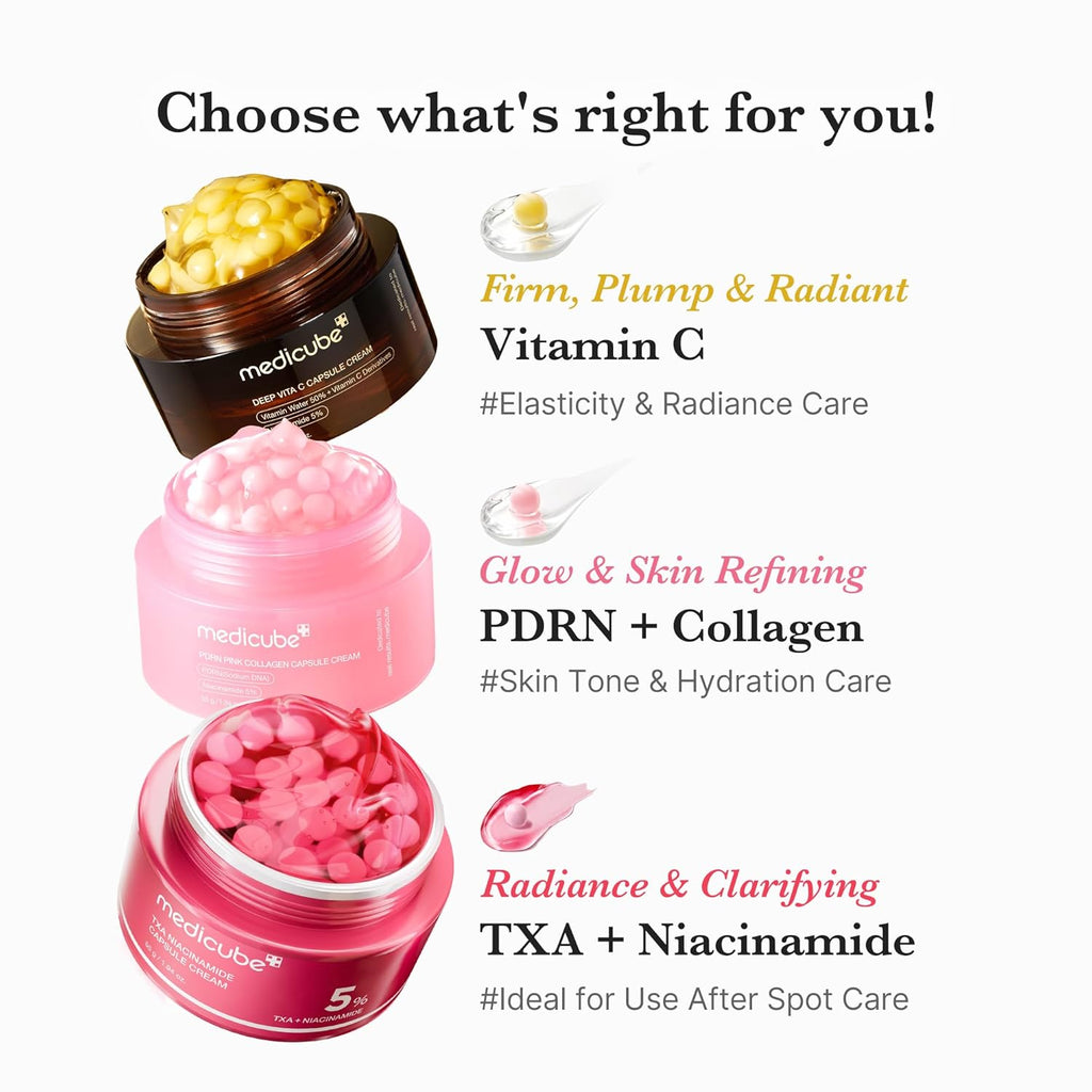Capsule Cream with Deep Vitamin C | Liposome Vitamin C Golden Capsule for Radiance & Firm-Looking Skin | Hydrating Glow Gel Texture | Korean Skincare, 1.94 Oz