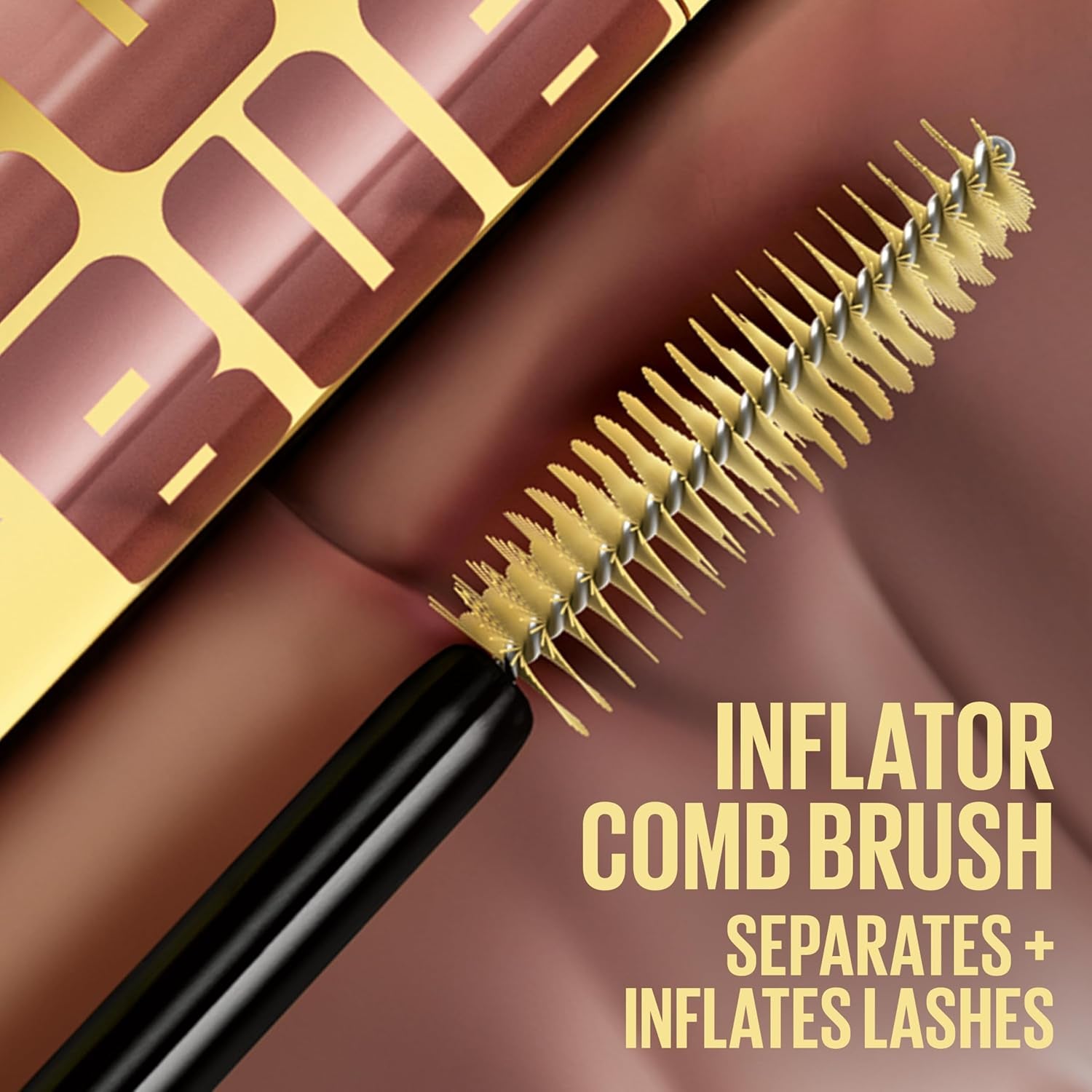 Maybelline the Colossal Bubble Washable Mascara, Buildable Mascara Volume and Length Formula for Bold, Separated Lashes, Blackest Black, 1 Count