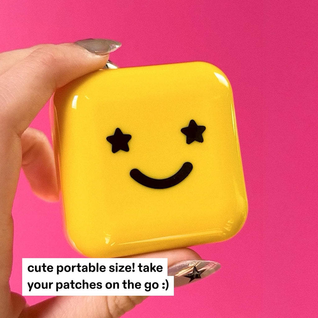 Hydro-Star Pimple Patches + Big Yellow Compact, Clinically Proven Spot Shrinking in 6 Hours, Absorb Fluid and Reduce Redness, Hydrocolloid, Vegan and Cruelty-Free Skincare (32 Count)