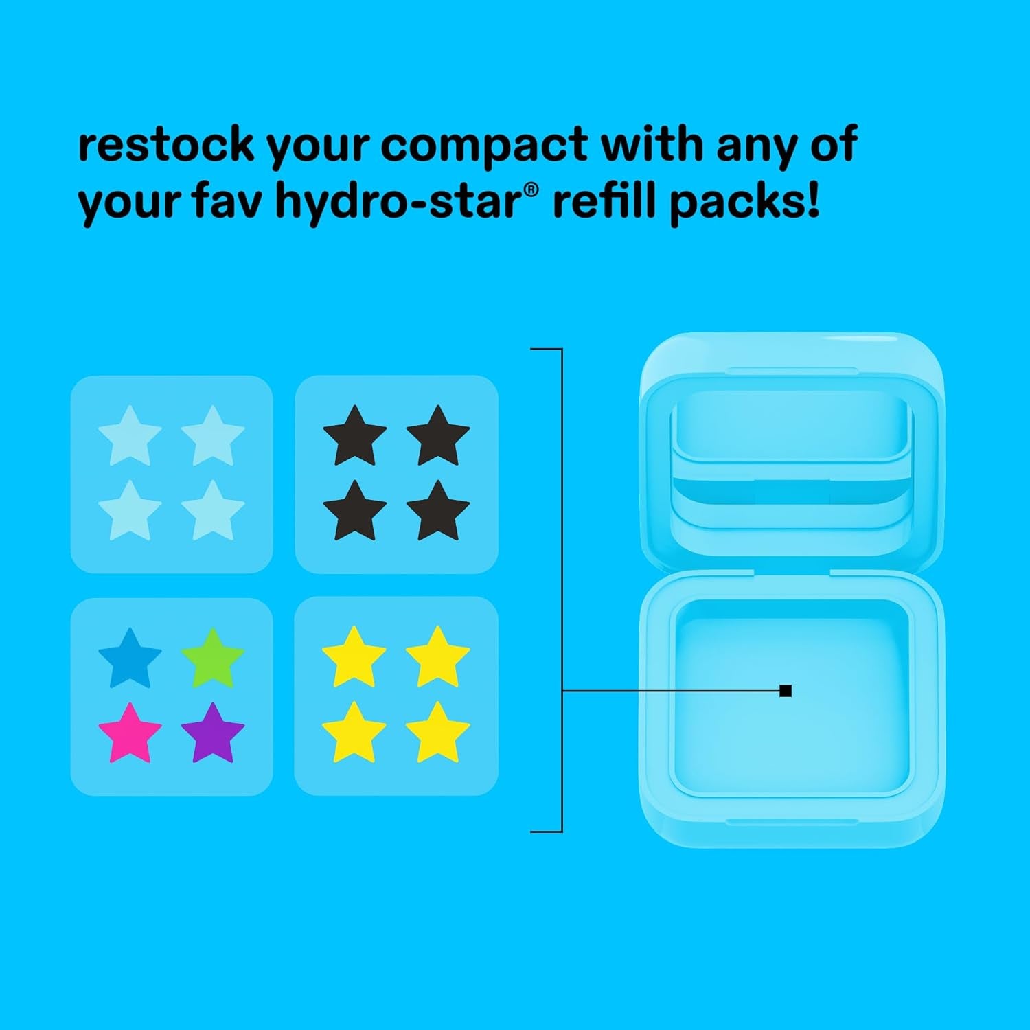 Hydro-Star Salicylic Acid Patches + Big Blue Compact, Helps Unclog Pores and Shrink Spots, Absorb Fluid and Reduce Redness, Hydrocolloid, Vegan and Cruelty-Free Skincare (32 Count)