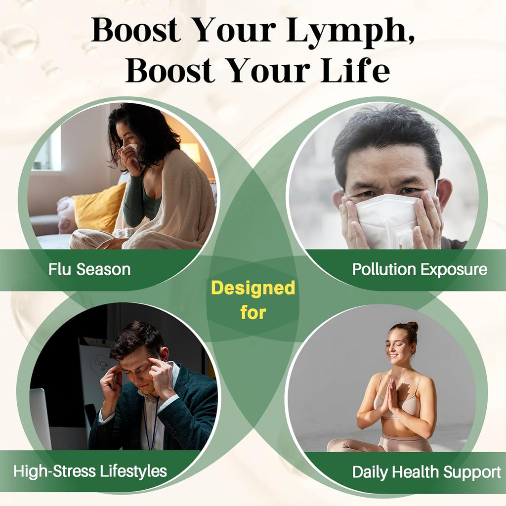 26-In-1 Liposomal Lymphatic Drainage Drops, Echinacea, Turmeric, Elderberry, Dandelion, Vitamins and Mullein Drops for Lungs, Lymphatic, Immune Support, Liver Cleanse Detox & Repair, 2 Fl Oz