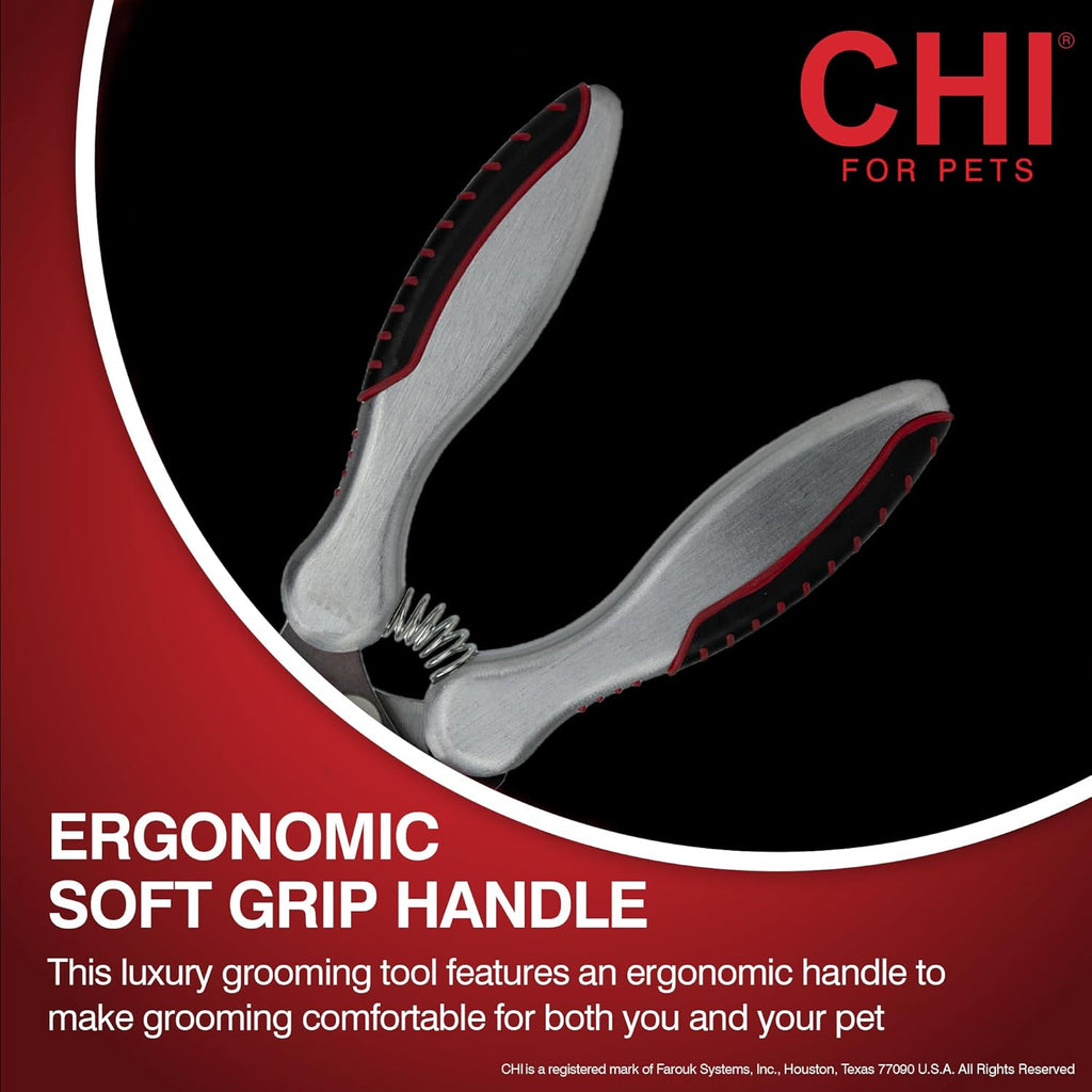 for Dogs Nail Clipper for Large Breeds - Stainless Steel Dog Nail Trimmer with Safety Guard and Non-Slip Ergonomic Handle for Controlled Trimming of Thick Nails, Standard Nail Clipper, Large