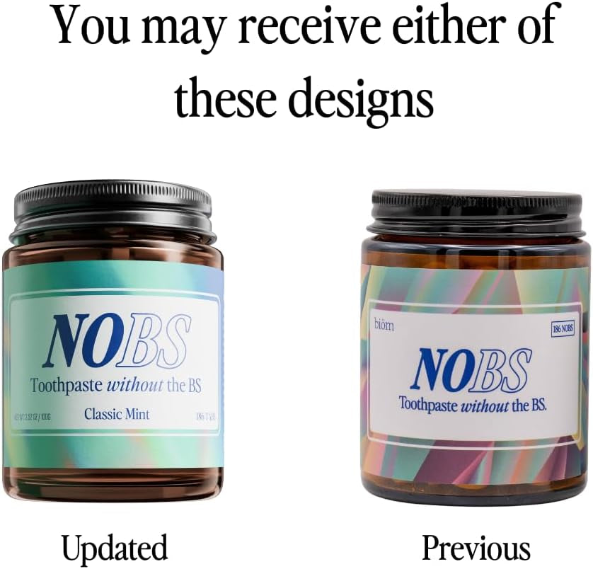 (No Bad Stuff) Toothpaste Tablets - Nano Hydroxyapatite, Fluoride & Plastic Free, Eco & Travel Friendly - Remineralize with NHA (3 Month)
