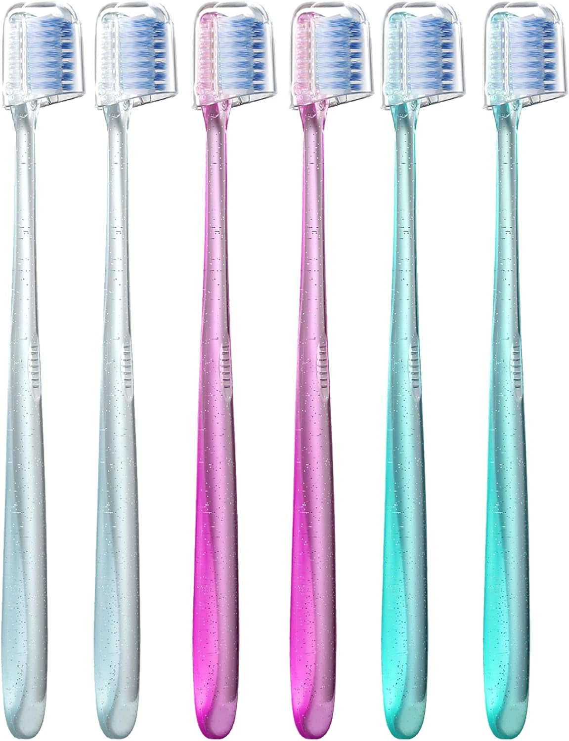V-Shaped Orthodontic Toothbrush for Braces, Soft Bristles, 6 Count, No Interdental Brushes Included