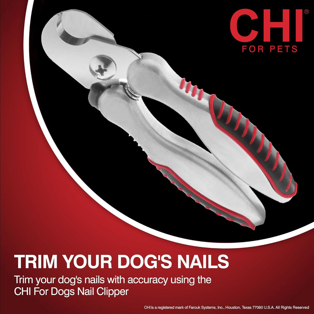 for Dogs Nail Clipper for Large Breeds - Stainless Steel Dog Nail Trimmer with Safety Guard and Non-Slip Ergonomic Handle for Controlled Trimming of Thick Nails, Standard Nail Clipper, Large