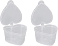30 Pcs 45Ml Heart Shaped Slime Storage Containers Small Plastic Box with Lids Sauce Cups Souffle Cups