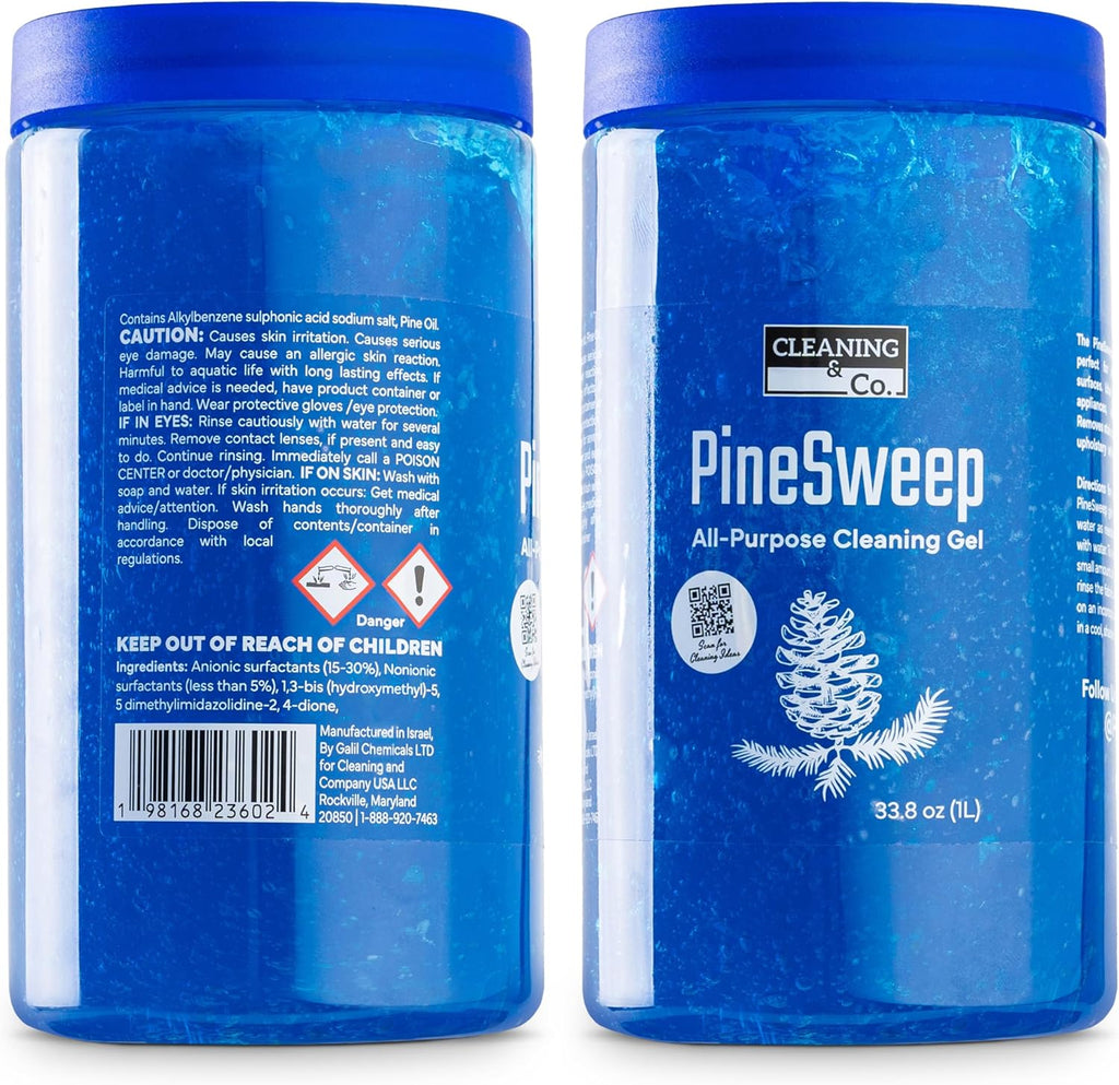 All-Purpose Cleaning Gel with Pine Oil – Multipurpose Household Cleaner for Bathroom, Kitchen, Floors, Laundry & More, 33.8 Fl Oz