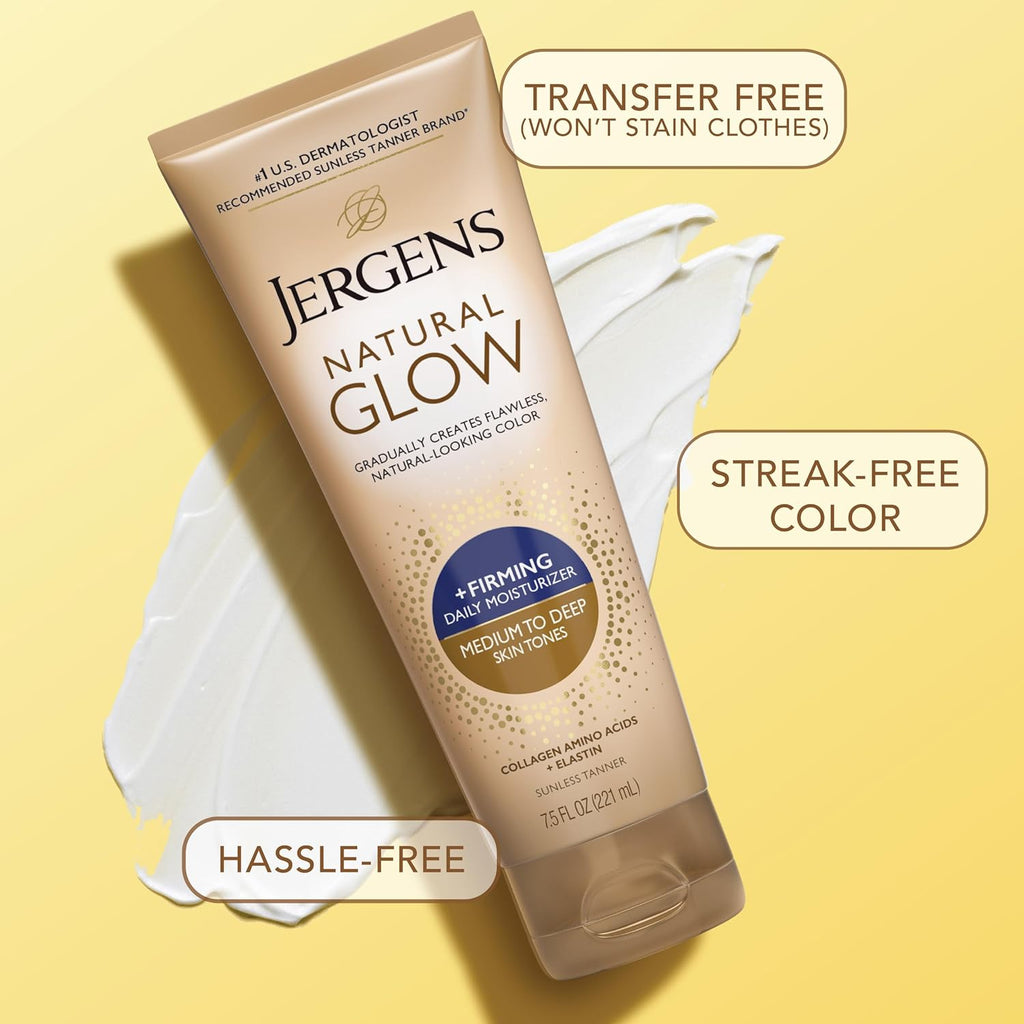 Natural Glow + Firming Daily Moisturizer Medium to Tan Skin Tones 7.5Oz