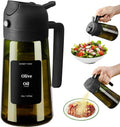- Olive Oil Sprayer for Cooking, 16Oz/470Ml Glass Light-Proof Oil Pourer for Kitchen with Stickers for Air Fryer, Cooking, Salad, and BBQ with Stickers