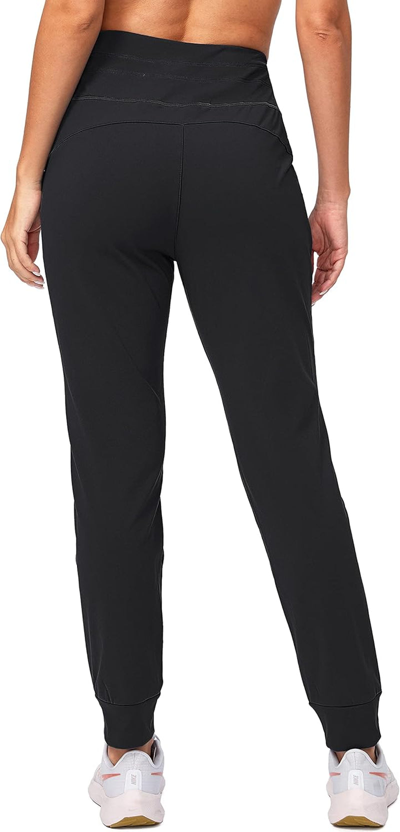 Women'S Fleece Lined Joggers High Waisted Water Resistant Thermal Winter Sweatpants Running Hiking Pockets