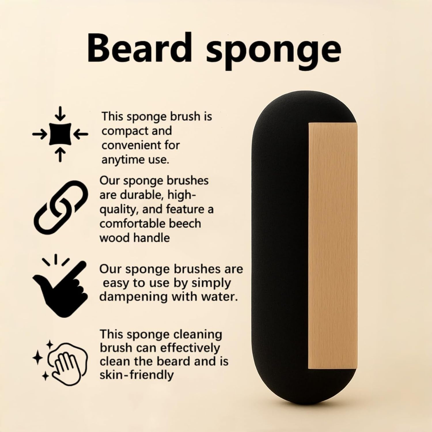 for Sink – Fast & Easy Beard Hair Catcher & Cleaner | Reusable Beard Scrubber for Trimmings | Compact Grooming Tool for Men’S Shaving – No More Messy Counters & Sinks