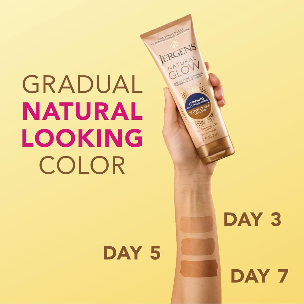 Natural Glow + Firming Daily Moisturizer Medium to Tan Skin Tones 7.5Oz