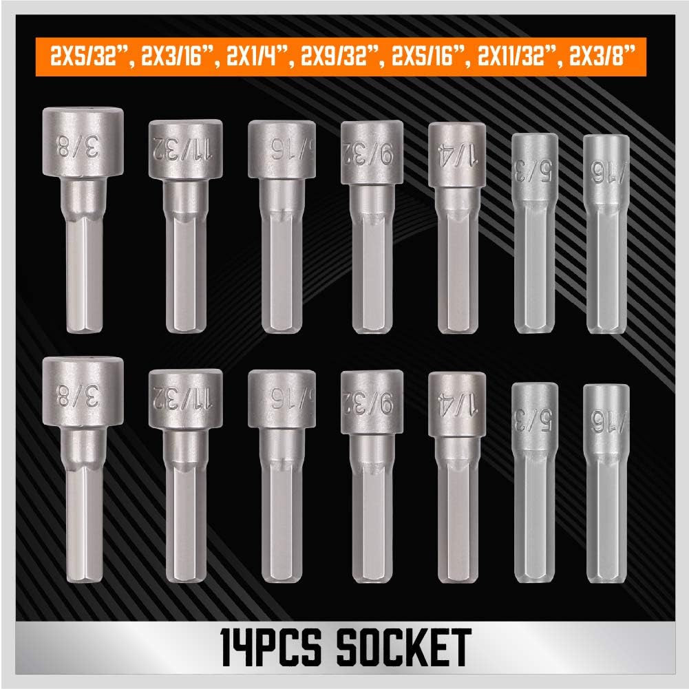 124-Piece Magnetic Screwdriver Set with Plastic Racking, Precision Screwdrivers, Magnetizer, Demagnetizer, Allen Keys, Nut Drivers, Ratchet Handles, Sockets & More - DIY Tools for Men, Tools Gift