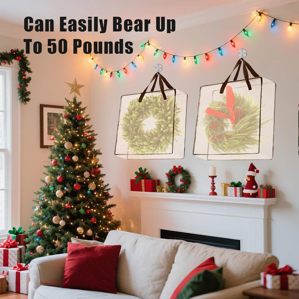 Wreath Storage Bag 5-Pack, 26 Inches 95 L Wreath Storage Container for Home Storage, Storage Bag for Spring Summer Autumn Christmas Wreath Decorations or Clothing Blanket Comforters Bed Sheets Pillows