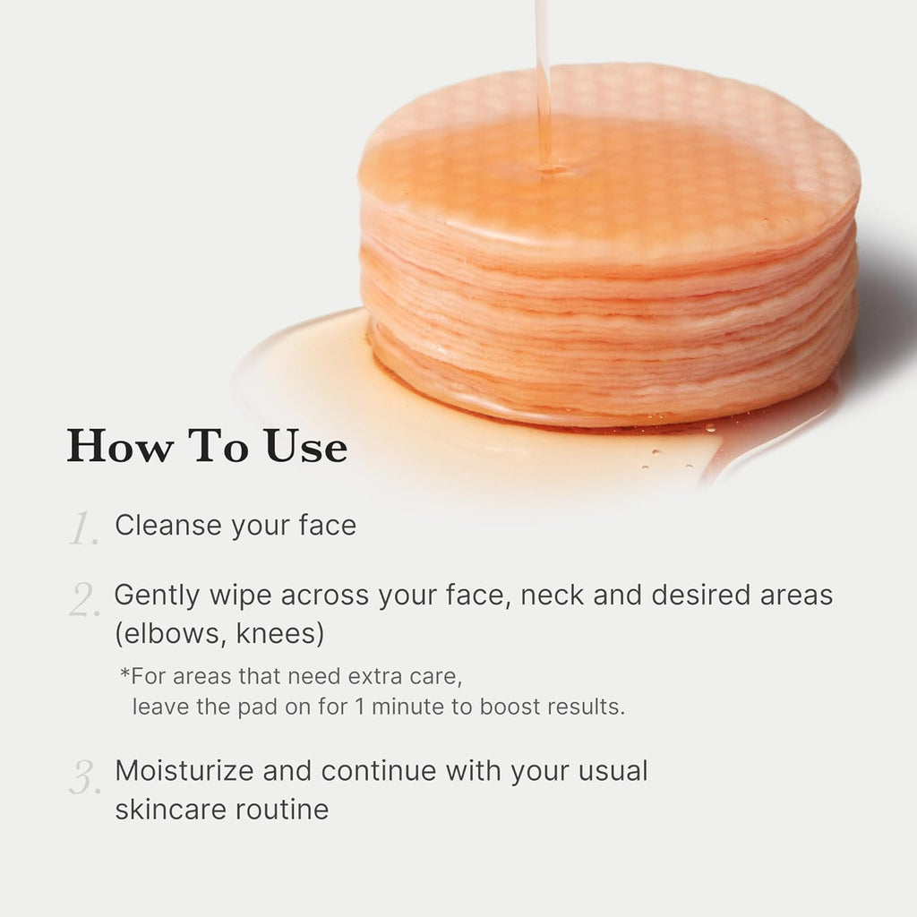Toner Pads Red Succinic Acid Panthenol Facial Peeling Pad | Exfoliating Toner Pad for Breakout-Prone Skin | Niacinamide, AHA, BHA, and Soothing Panthenol - Non-Comedogenic, 70 Pads (1 Pack)