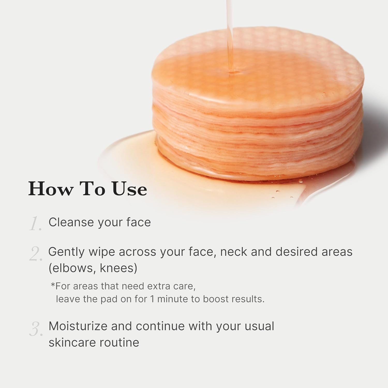 Toner Pads Red Succinic Acid Panthenol Facial Peeling Pad | Exfoliating Toner Pad for Breakout-Prone Skin | Niacinamide, AHA, BHA, and Soothing Panthenol - Non-Comedogenic, 70 Pads (1 Pack)
