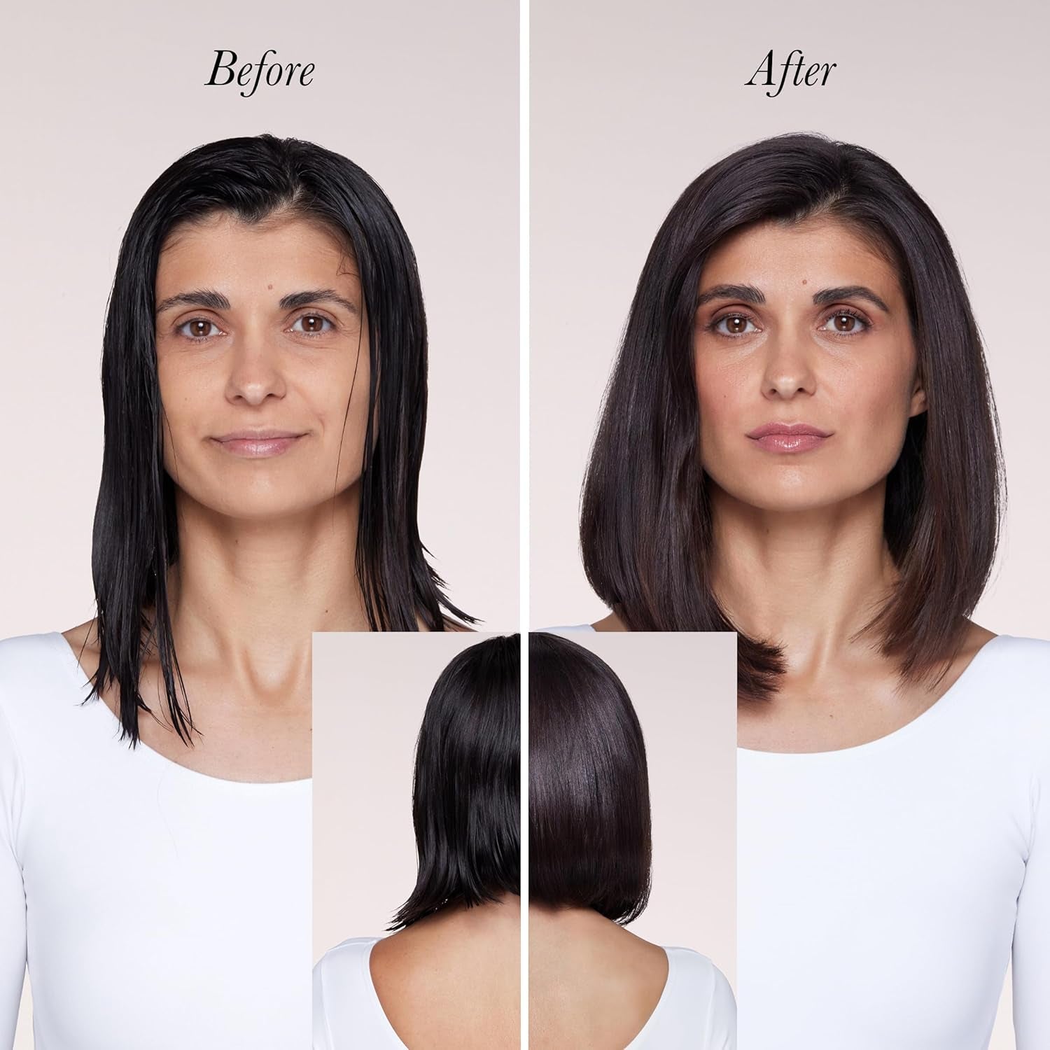 Le Volume Elevé 65MM 2-In-1 Titanium Brush Dryer | Dry and Style | Unique Teardrop Shape Barrel | 3 Heat Settings | 360° Vented Airflow | Ionic Technology for Frizz-Free Styling (Blush)