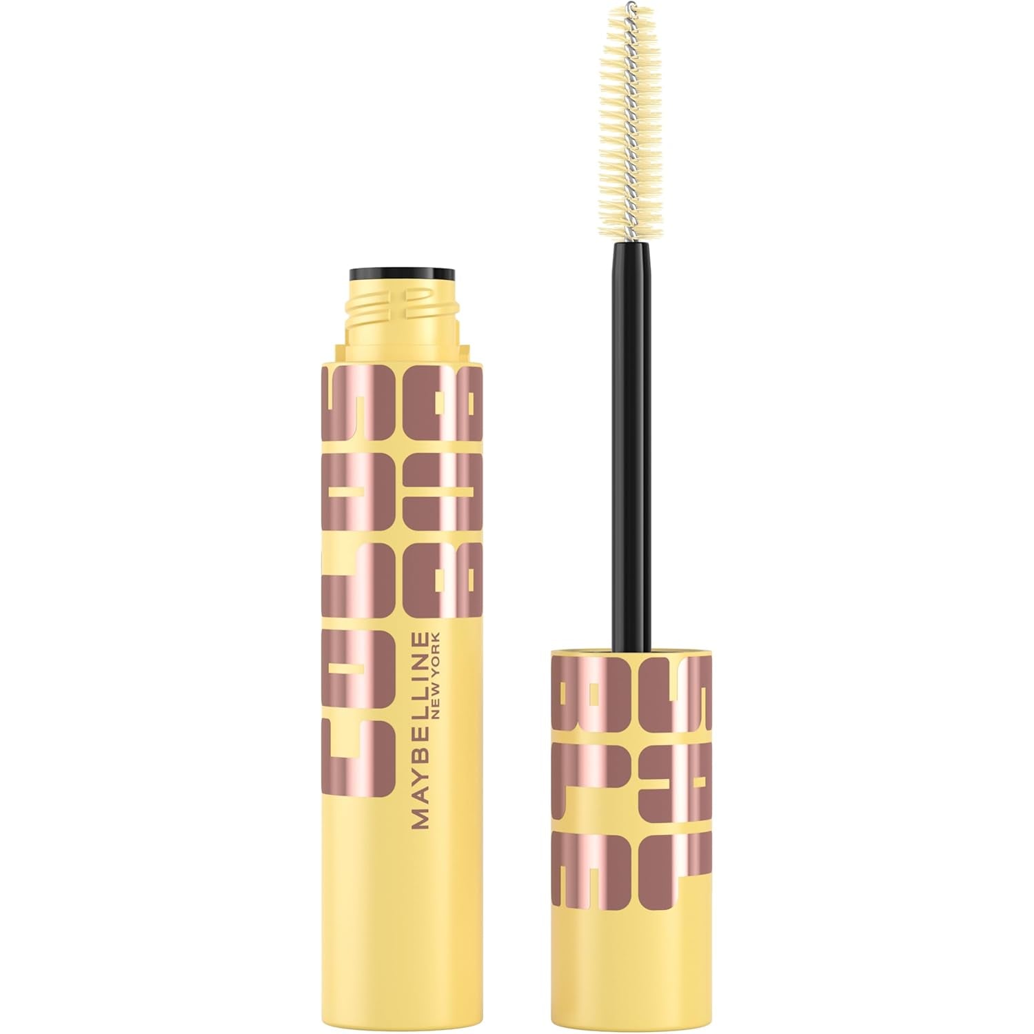 Maybelline the Colossal Bubble Washable Mascara, Buildable Mascara Volume and Length Formula for Bold, Separated Lashes, Blackest Black, 1 Count