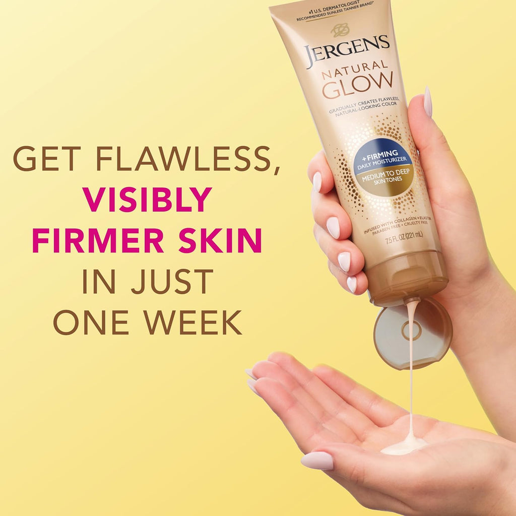 Natural Glow + Firming Daily Moisturizer Medium to Tan Skin Tones 7.5Oz