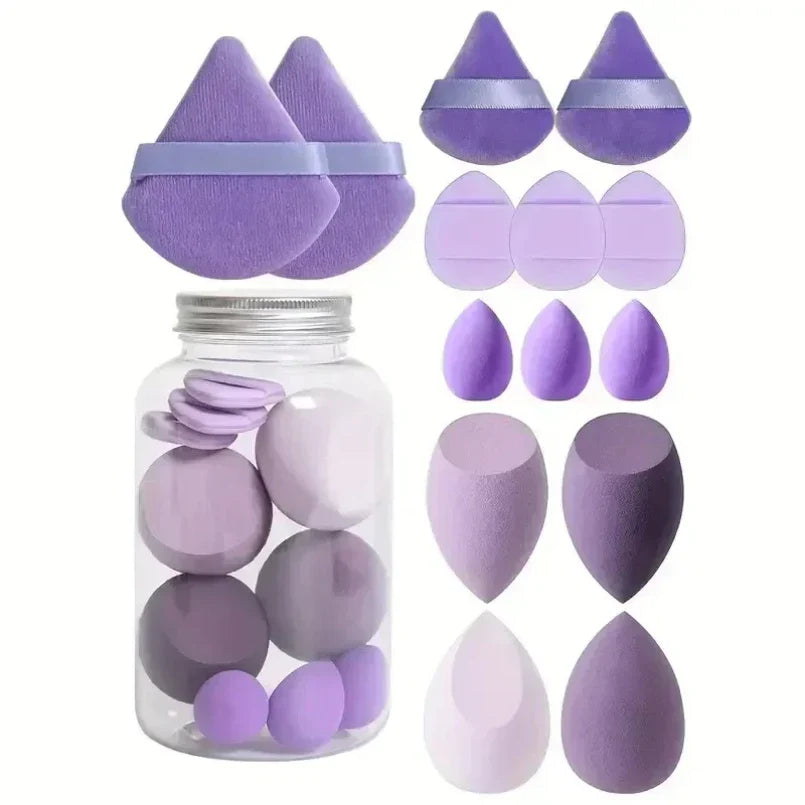 12/14Pcs Makeup Sponge Set | Latex-Free Beauty Blender Kit