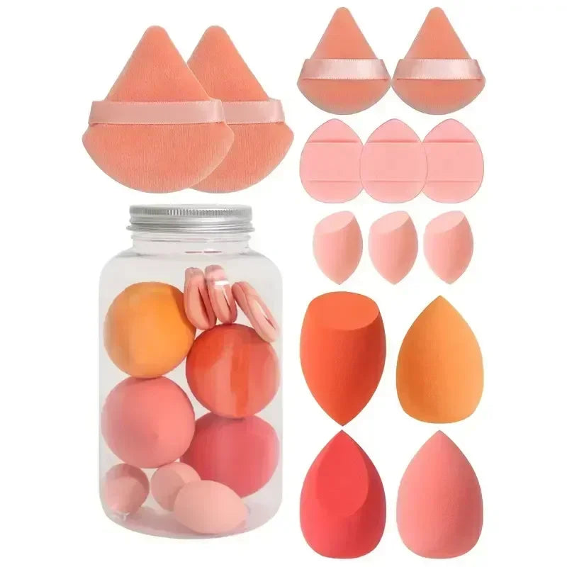 12/14Pcs Makeup Sponge Set | Latex-Free Beauty Blender Kit