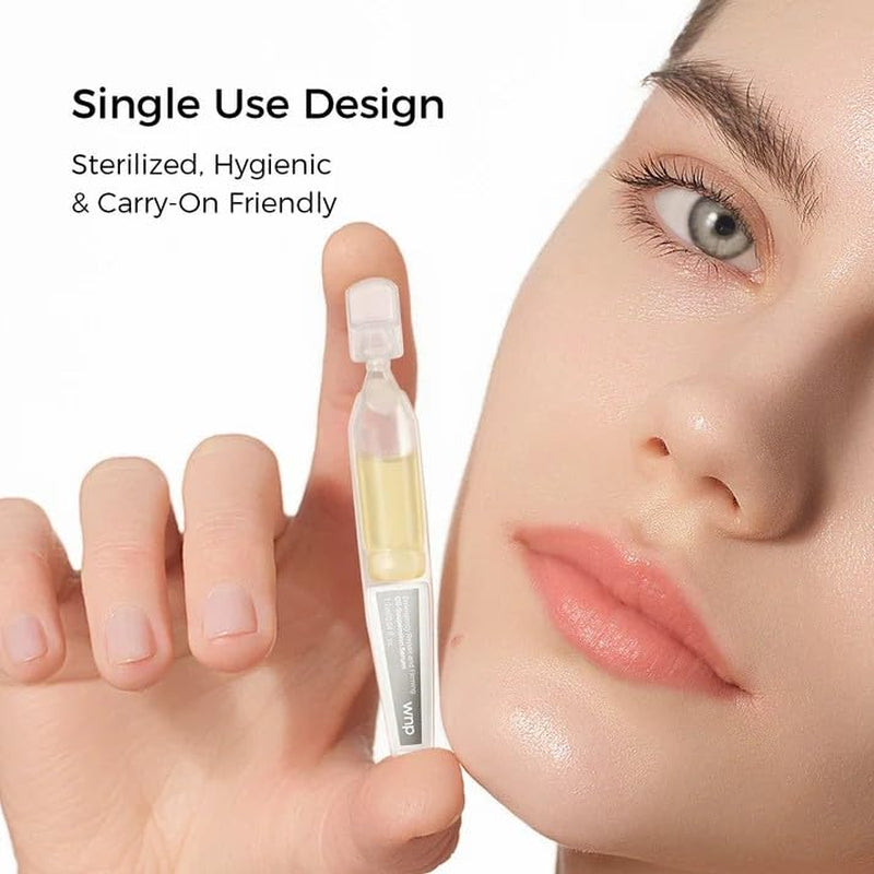 Emergency Repair Serum Set: Ultra 3% Hydrating Serum 4D Hyaluronic Acid Firming Oil-Suspension Serum Single-Use Skincare for Sensitive Skin - 60 Vials