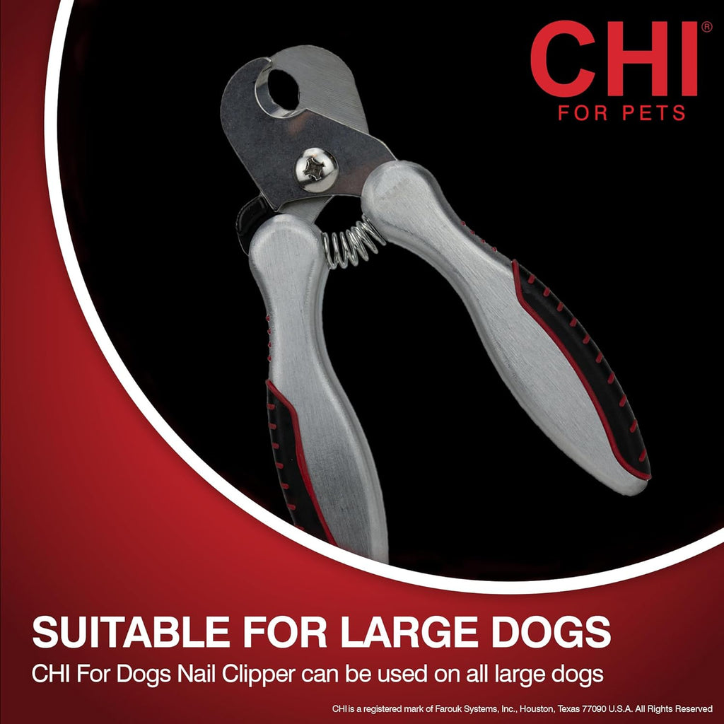 for Dogs Nail Clipper for Large Breeds - Stainless Steel Dog Nail Trimmer with Safety Guard and Non-Slip Ergonomic Handle for Controlled Trimming of Thick Nails, Standard Nail Clipper, Large