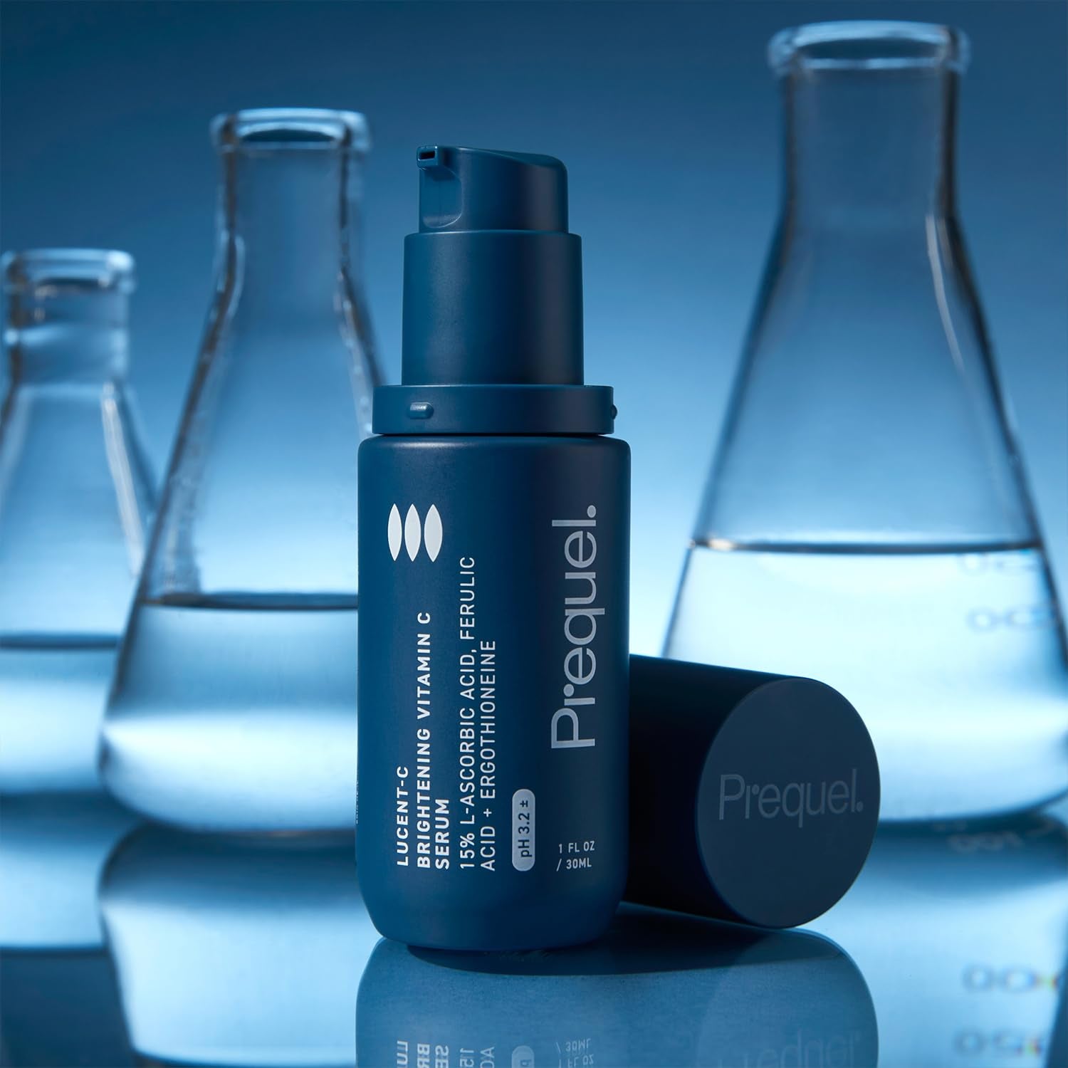 Skin Lucent-C, Vitamin C Serum for Face. Professional Facial L-Ascorbic Acid, Ferulic Acid Formula with Niacinamide. Clinical Skincare for Luminous Firm Skin. 1Oz Pump