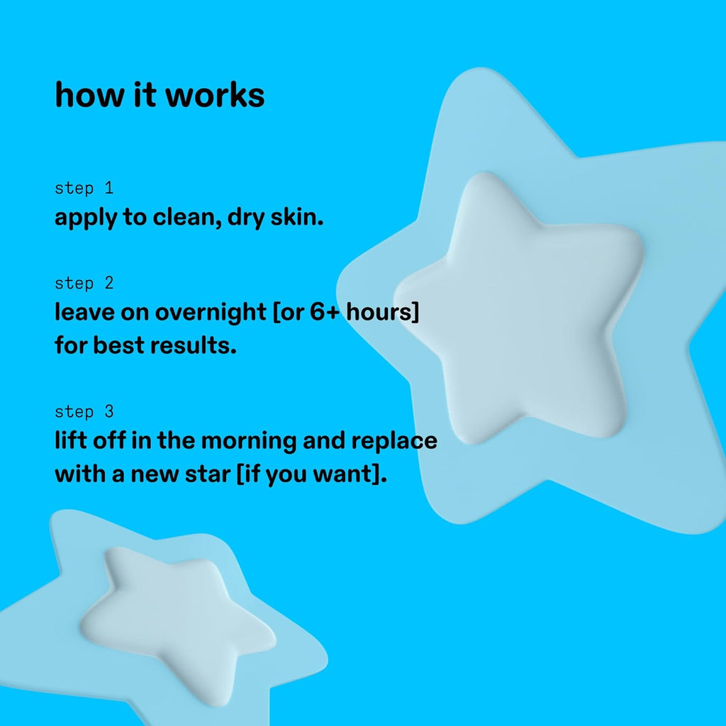 Starface Big Lil White Gift Set - Hydro-Star Pimple Patches Clear and Blue (32Ct), Very Vanilla Star Balm