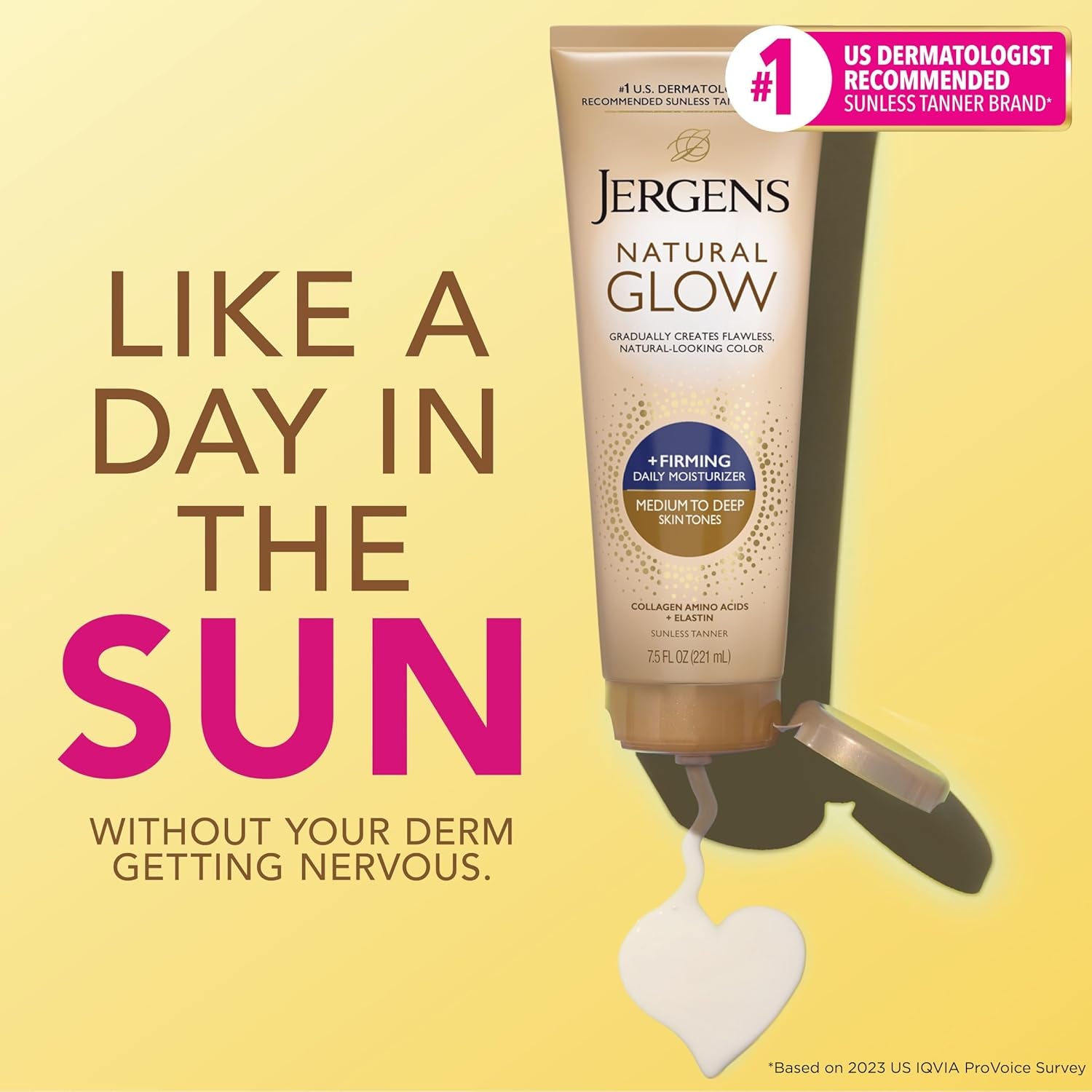 Natural Glow + Firming Daily Moisturizer Medium to Tan Skin Tones 7.5Oz