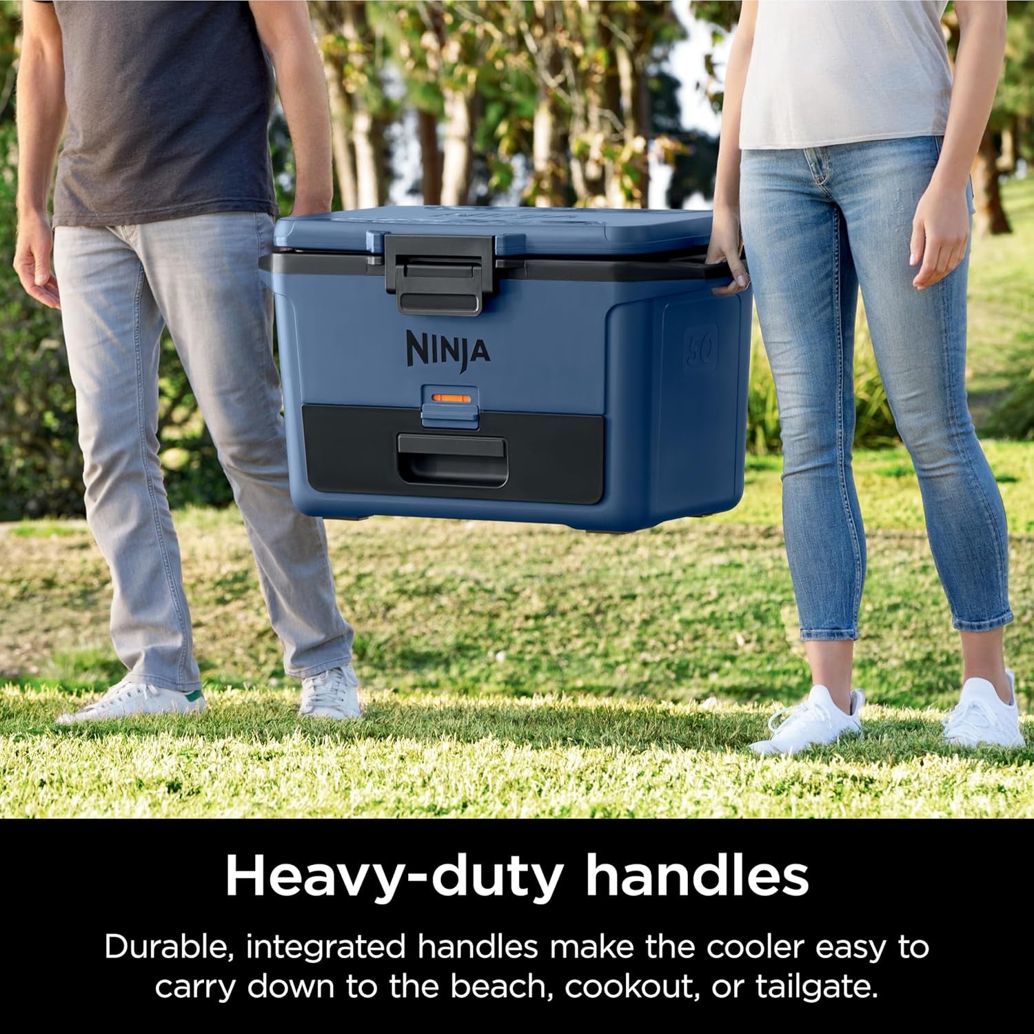 Ninja Frostvault 30Qt Hard Cooler with Dry Zone, Integrated Fridge-Temp Dry Storage Drawer