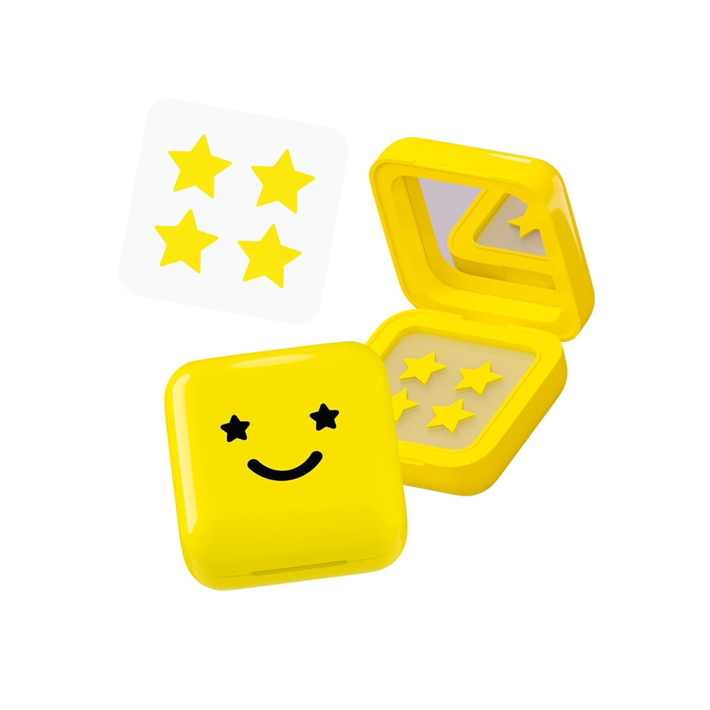 Hydro-Star Pimple Patches + Big Yellow Compact, Clinically Proven Spot Shrinking in 6 Hours, Absorb Fluid and Reduce Redness, Hydrocolloid, Vegan and Cruelty-Free Skincare (32 Count)