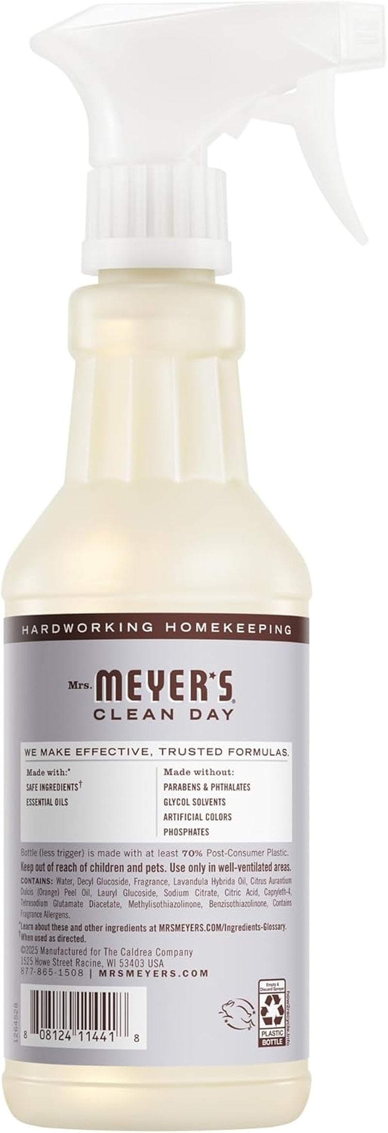 MRS. MEYER'S CLEAN DAY Multi-Surface Everyday Cleaner, Lavender Scent, 16 Fl Oz Bottle - 3 Pack