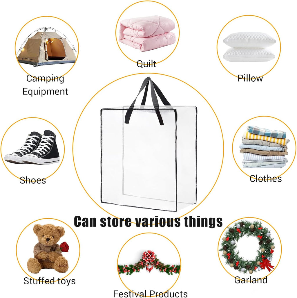 Wreath Storage Bag 5-Pack, 26 Inches 95 L Wreath Storage Container for Home Storage, Storage Bag for Spring Summer Autumn Christmas Wreath Decorations or Clothing Blanket Comforters Bed Sheets Pillows