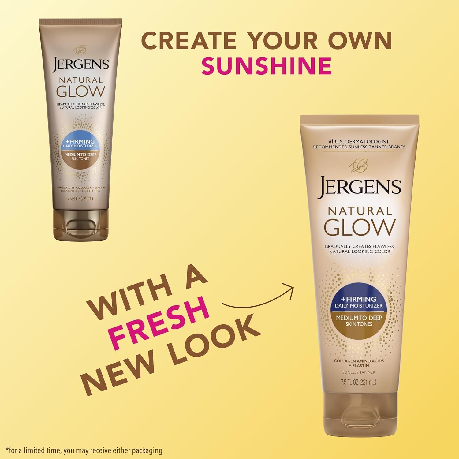 Natural Glow + Firming Daily Moisturizer Medium to Tan Skin Tones 7.5Oz