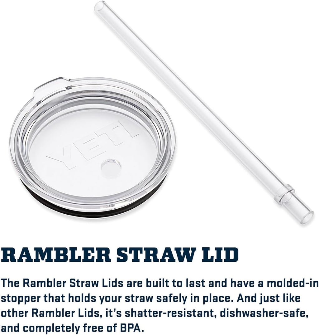 Rambler 42 Oz Tumbler with Handle and Straw Lid, Travel Mug Water Tumbler, Vacuum Insulated Cup with Handle, Stainless Steel, Key Lime